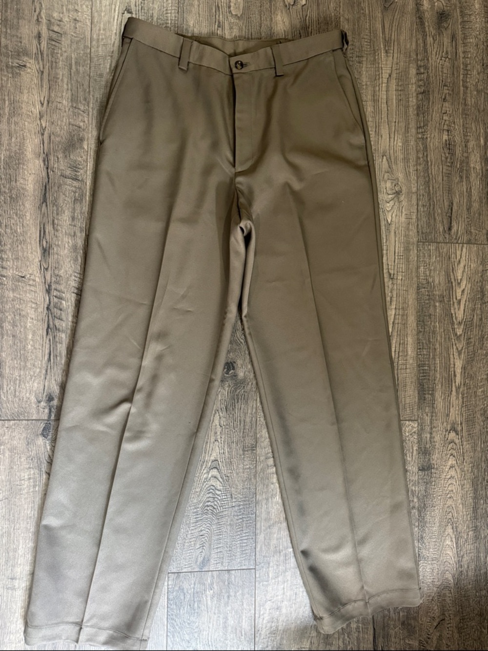 Haggar Dark Khaki Dress Pants - Classic Straight Fit